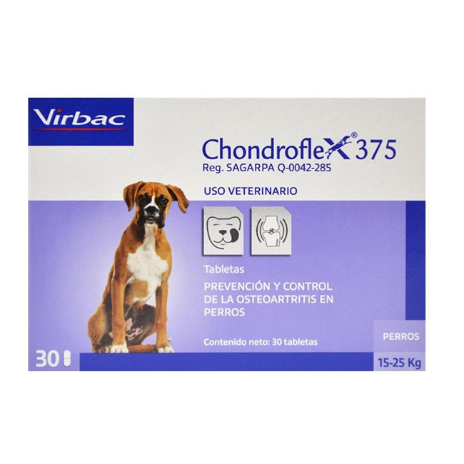 Chondroflex 375, 30 Tabletas - Virbac Chondroflex 375, 30 Tabletas - Virbac